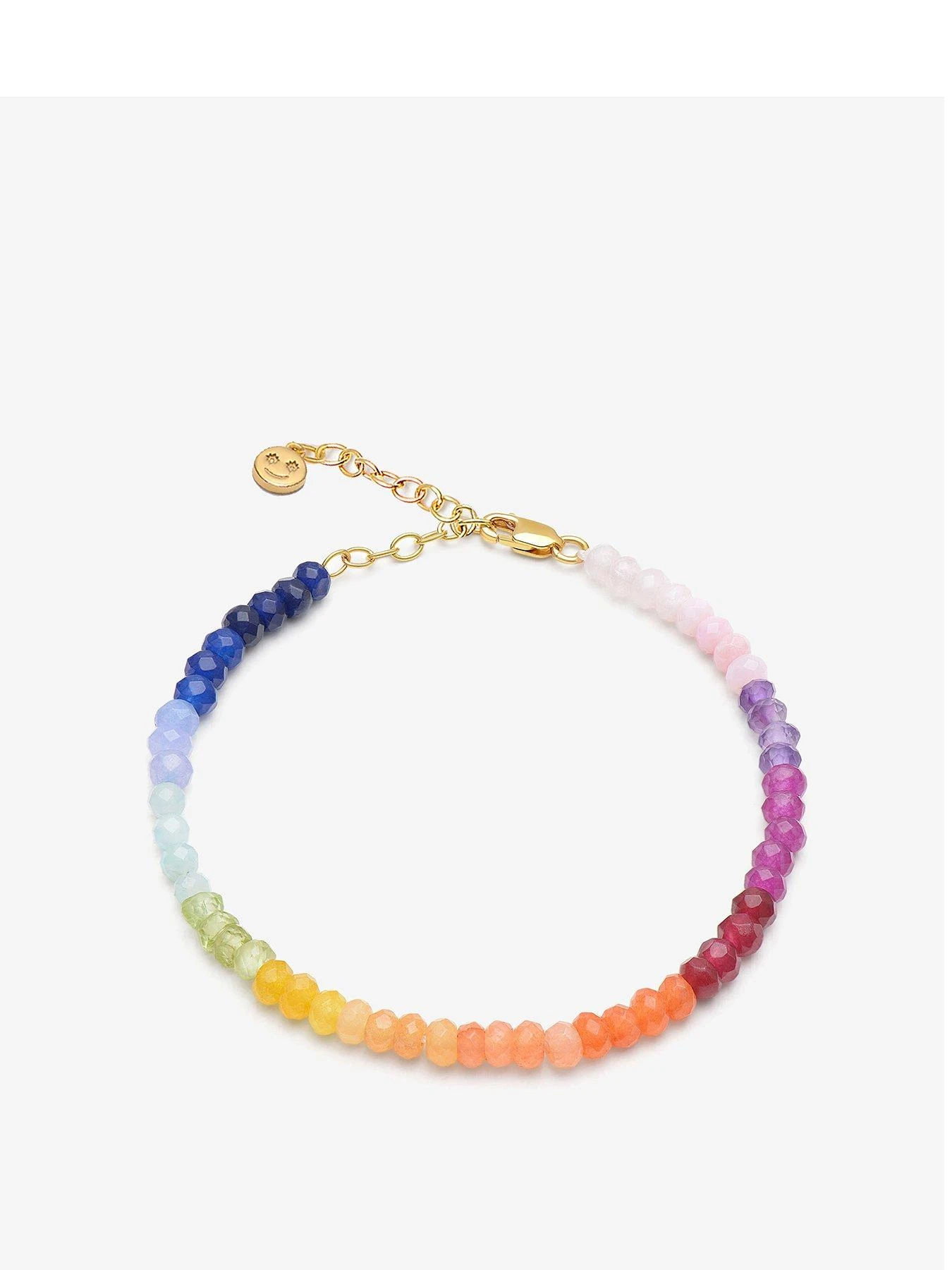 Rachel Jackson London Rainbow Happy Face Gemstone Bracelet 3 Rachel Jackson London Rainbow Happy Face Gemstone Bracelet