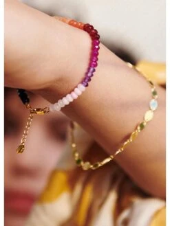 Rachel Jackson London Rainbow Happy Face Gemstone Bracelet 11 Rachel Jackson London Rainbow Happy Face Gemstone Bracelet -RIVE IS Clothing Shop VOTE6 SQ3 0000000036 GOLD SLd
