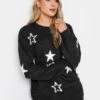 Long Tall Sally Mono Star Jacquard Jumper