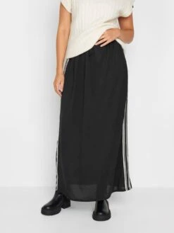 Long Tall Sally Mono Stripe Panel Skirt