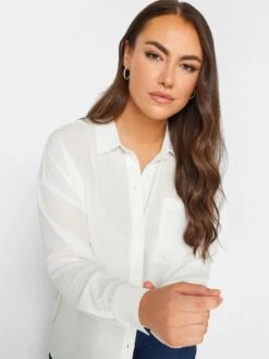 Yours Oversized Boyfriend Shirt White -RIVE IS Clothing Shop VOX7F SQ4 0000000013 WHITE MDd