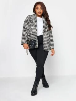 Yours Curve Boucle Blazer - Black -RIVE IS Clothing Shop VP08C SQ3 0000000004 BLACK MDo