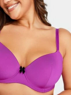 Yours 2 Pack Padded Narrow Stripe T Shirt Bra - Pink -RIVE IS Clothing Shop VP08S SQ5 0000000063 PINK MDd1