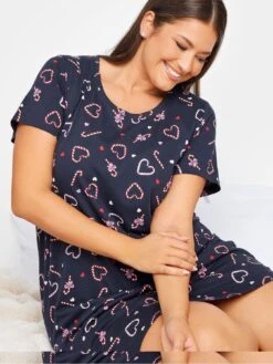 Yours Candy Canes Nightdress -RIVE IS Clothing Shop VP0EM SQ4 0000000020 BLUE MDd