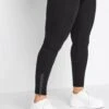 Yours Zip Hem Legging - Black -RIVE IS Clothing Shop VP0F9 SQ1 0000000004 BLACK MDf