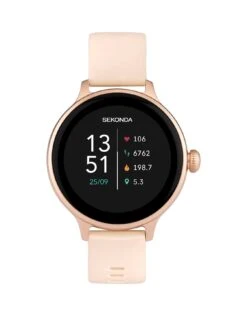 Sekonda Womens Connect Pink Silicone Strap Smartwatch