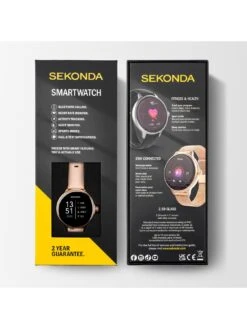 Sekonda Womens Connect Pink Silicone Strap Smartwatch -RIVE IS Clothing Shop VP6W9 SQ7 0000000063 PINK SLd3