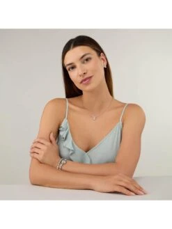 Sekonda Womens Silver Alloy Bracelet With Silver Dial Analogue Watch And Matching Pendant And Earrings Gift Set -RIVE IS Clothing Shop VP6WL SQ3 0000000035 SILVER MDd