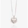 Rachel Jackson Electric Deco Heart Necklace SS