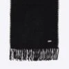 River Island Blanket Stitch Scarf - Black