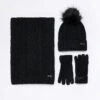 River Island Cable Knit Gift Set - Black -RIVE IS Clothing Shop VPG5Q SQ1 0000000004 BLACK SLf