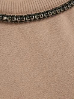 River Island Necklace Detail Sweatshirt - Light Brown -RIVE IS Clothing Shop VPG8Z SQ5 0000000143 BROWN MDd1
