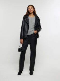 River Island Batwing Jumper - Grey -RIVE IS Clothing Shop VPGA1 SQ3 0000000005 GREY MDo