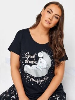 Yours Yours Sweet Dreams Tatty Teddy Wide Leg Pj Set - Blue -RIVE IS Clothing Shop VPJEO SQ4 0000000020 BLUE MDd