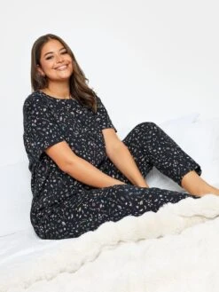 Yours Solar Sky Tapered Pj Set -RIVE IS Clothing Shop VPJES SQ4 0000000020 BLUE MDd