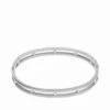 Mint Velvet Stone Insert Plated Bangle -RIVE IS Clothing Shop VPMCD SQ1 0000000035 SILVER SLf