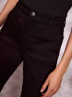 Mint Velvet Black Relaxed Wide -RIVE IS Clothing Shop VPONP SQ5 0000000004 BLACK MDd1