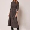 Mint Velvet Ruched Side Jersey Midi Dress -RIVE IS Clothing Shop VPOSD SQ1 0000000005 GREY MDf