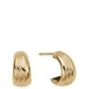 ChloBo GOLD WAVES HUGGIE HOOPS