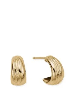 ChloBo GOLD WAVES HUGGIE HOOPS