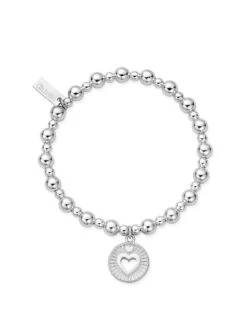 ChloBo MINI SMALL BALL GUIDING HEART BRACELET