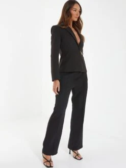 Quiz Black Chain Detail Palazzo Trouser -RIVE IS Clothing Shop VPWFC SQ3 0000000004 BLACK MDo