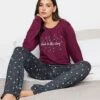 Long Tall Sally Long Tall Sally Look To The Stars Long Sleeve Wide Leg Pj Set -RIVE IS Clothing Shop VPXXS SQ1 0000000017 RED MDf