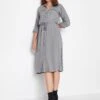 Long Tall Sally Grey Utility Shirt Dress
