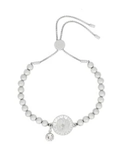 Bibi Bijoux Silver 'Starlit Harmony' Disc Friendship Bracelet