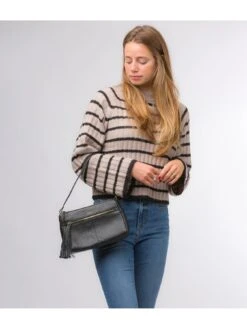 Pure Luxuries London Isabella Black Nappa Leather Grab Bag -RIVE IS Clothing Shop VPZ82 SQ2 0000000004 BLACK MDd