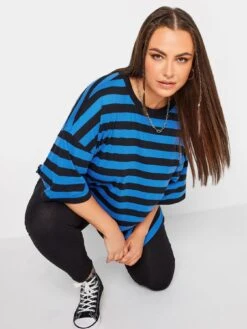 Yours Boxy Tee Blue/black Stripe -RIVE IS Clothing Shop VPZG4 SQ4 0000000020 BLUE MDd