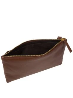 Pure Luxuries London Anya Dark Tan Nappa Leather Cross Body Bag -RIVE IS Clothing Shop VPZGH SQ4 0000000143 BROWN SLd