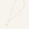 Accessorize Sterling Silver-Plated Twist T-Bar Necklace -RIVE IS Clothing Shop VQ8GO SQ1 0000000035 SILVER SLf