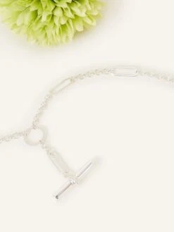 Accessorize Sterling Silver-Plated Twist T-Bar Necklace -RIVE IS Clothing Shop VQ8GO SQ3 0000000035 SILVER SLd