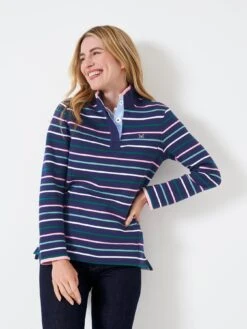 Crew Clothing Half Button Sweat - Multi