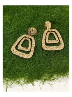 Accessorize Hammered Door Knocker Earrings -RIVE IS Clothing Shop VQ8JJ SQ3 0000000036 GOLD SLd