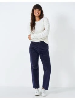 Crew Clothing Cord Wide Leg Trouser - Navy -RIVE IS Clothing Shop VQ8LC SQ4 0000000048 NAVY MDd
