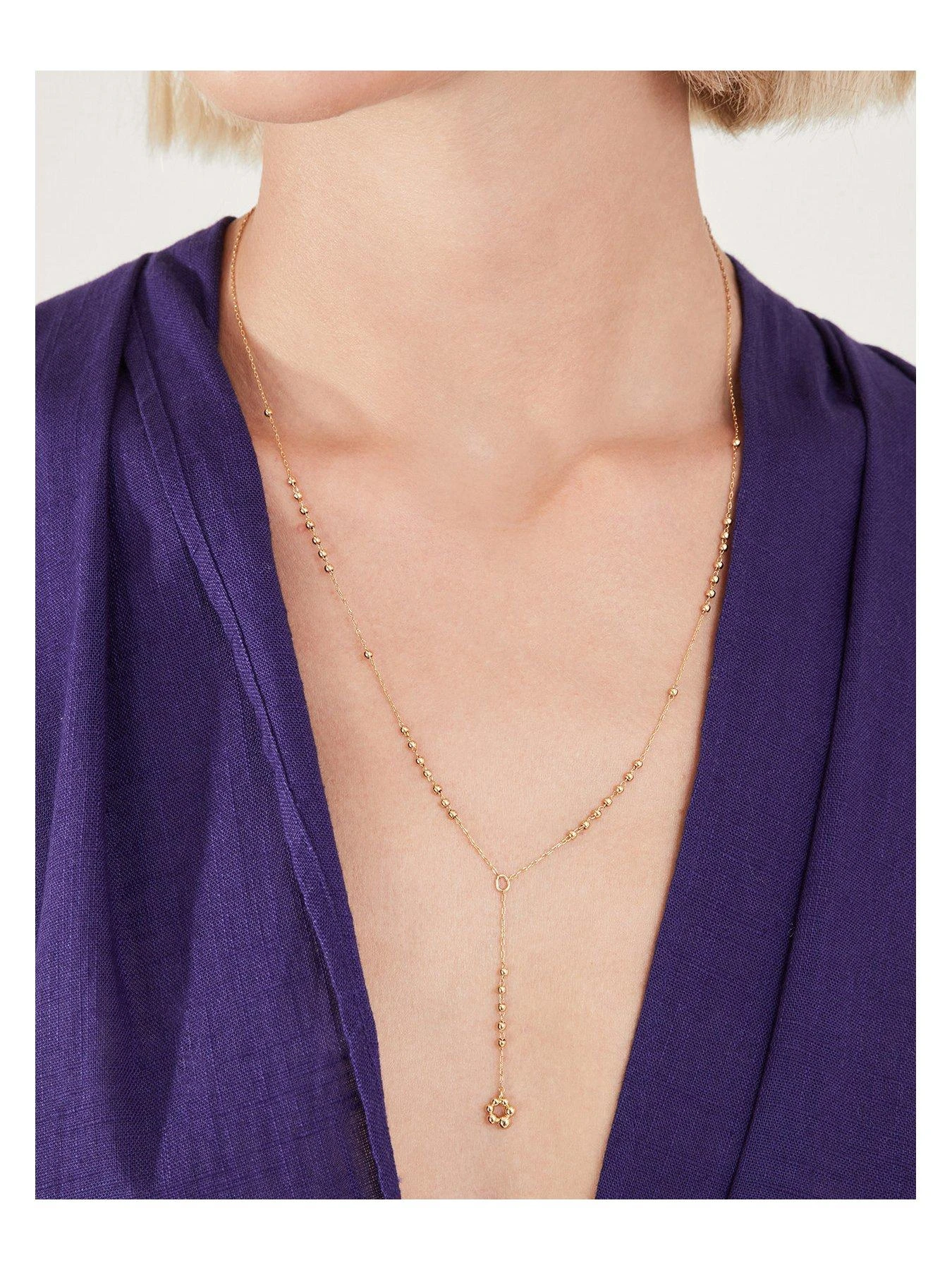 Accessorize 14Ct Gold-Plated Y-Chain Necklace 4 Accessorize 14Ct Gold-Plated Y-Chain Necklace - Image 2