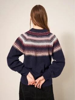 White Stuff Frankie Fairisle Jumper - Navy -RIVE IS Clothing Shop VQ8Q9 SQ2 0000000048 NAVY MDb