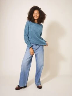 White Stuff Medway Jumper - Blue -RIVE IS Clothing Shop VQ8QU SQ3 0000000020 BLUE MDo