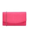 Ravel Ardee Magenta Pink Satin Clutch Bag - Magenta Pink Satin