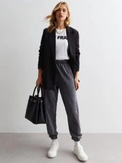 New Look Dark Grey Acid Wash Cuffed Joggers -RIVE IS Clothing Shop VQFWY SQ3 0000000070 DARK GREY MDo