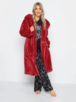 M&Co Honeycomb Hooded Robe -RIVE IS Clothing Shop VQGWL SQ3 0000000017 RED MDo