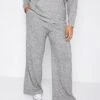 M&Co Charcoal Soft Touch Wide Leg Trouser