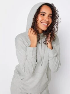 M&Co Grey Marl Soft Touch Hoodie -RIVE IS Clothing Shop VQGZ0 SQ4 0000000005 GREY MDd