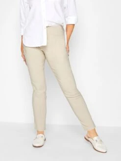 M&Co Bengaline Trousers Light Stone