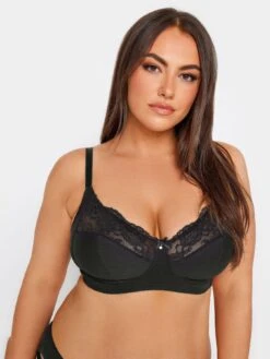 Yours 2pk Cotton Lace Non Wire Non Pad Bra -RIVE IS Clothing Shop VQJ3Q SQ4 0000000039 PURPLE MDd