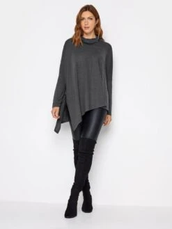 Long Tall Sally Grey Hanky Hem Top 8 Long Tall Sally Grey Hanky Hem Top -RIVE IS Clothing Shop VQJ5N SQ3 0000000005 GREY MDo