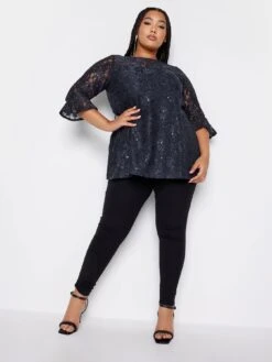 Yours Sweetheart Neck Lace Party Swing Blue -RIVE IS Clothing Shop VQJ9H SQ3 0000000020 BLUE MDo