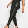 Yours Ponte Sequin Stripe Legging -RIVE IS Clothing Shop VQJCQ SQ1 0000000004 BLACK MDf